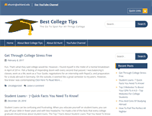 Tablet Screenshot of bestcollegetips.com